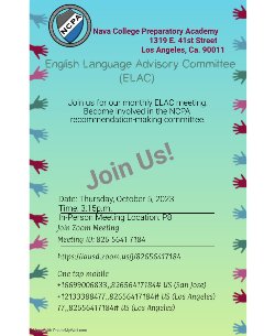 elac meeting flyer english